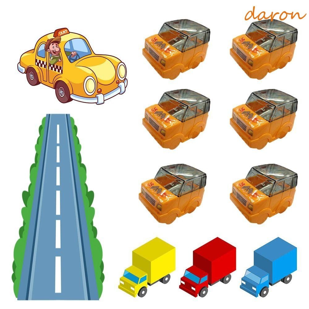 DARON 3PCS Jeep Car Pencil Sharpener, Hand Crank Sketching Handcranked