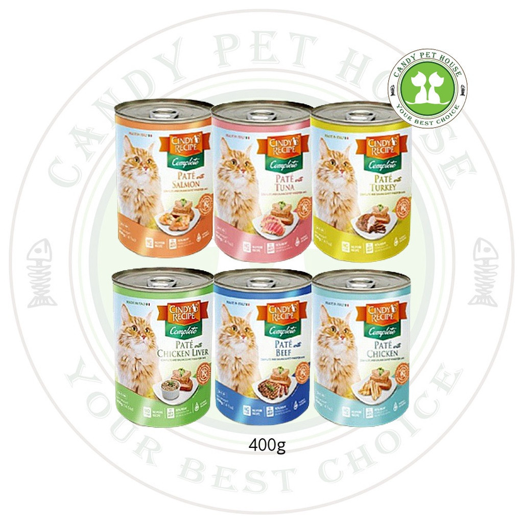 Cindy's Recipe Complete Pate Cat Food Canned Wet Food - 400g | Shopee ...