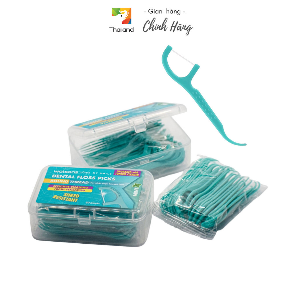 Watsons Round Thread Dental Floss Picks Thailand | Shopee Malaysia