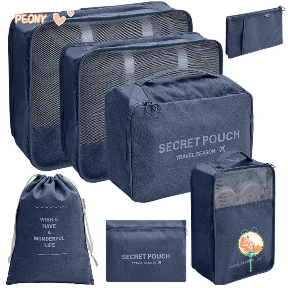 PEONYHOME Compressible Packing Cubes Storage Bags Home Storage