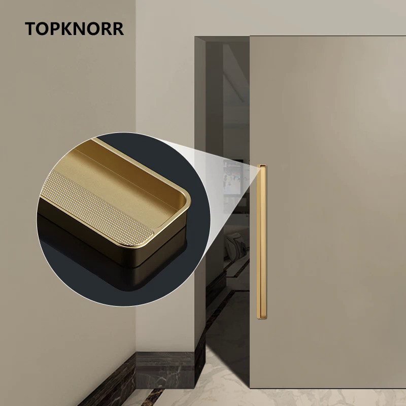 New Closet Invisible Handle Cabinet Drawer Sliding Door Embedded Handle ...