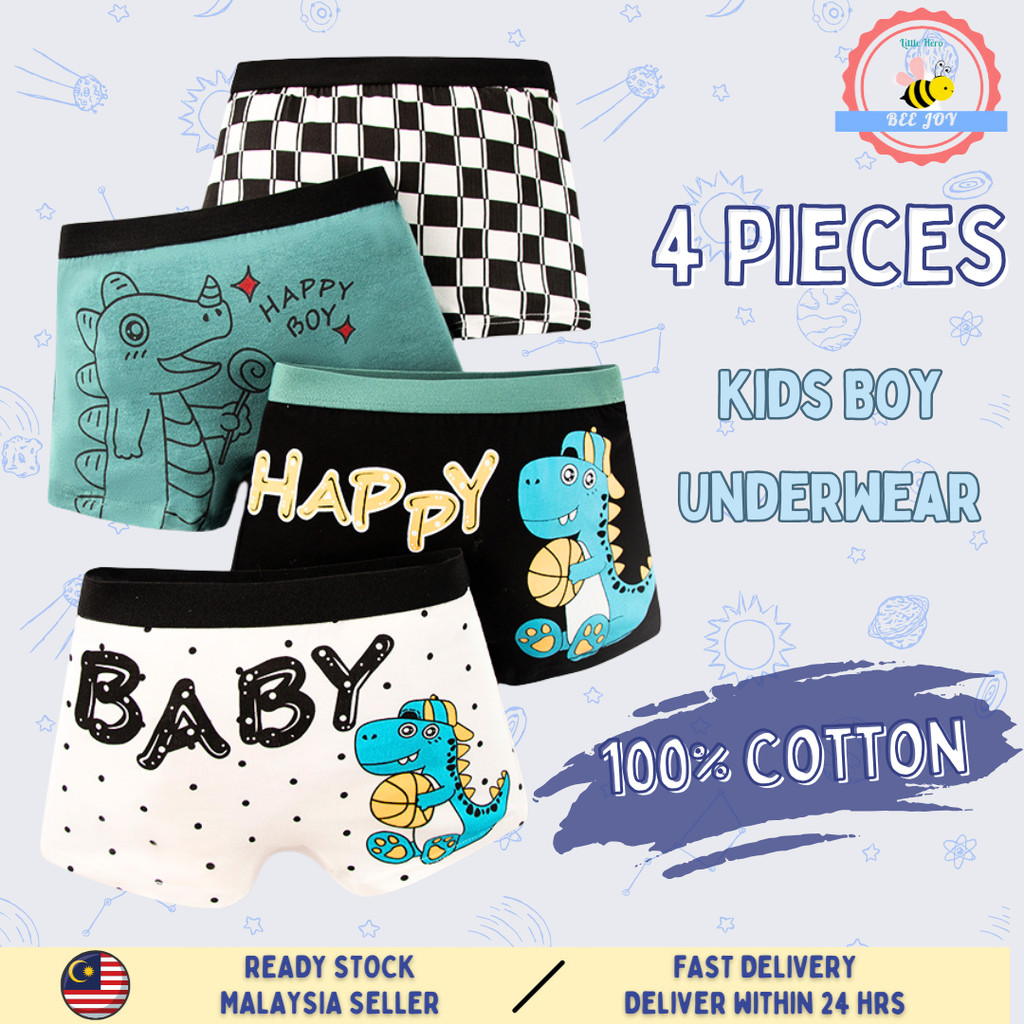 BEEJOY Cartoon Kid Boys Underwear Children Boy Panties Boxer Inner Wear ...