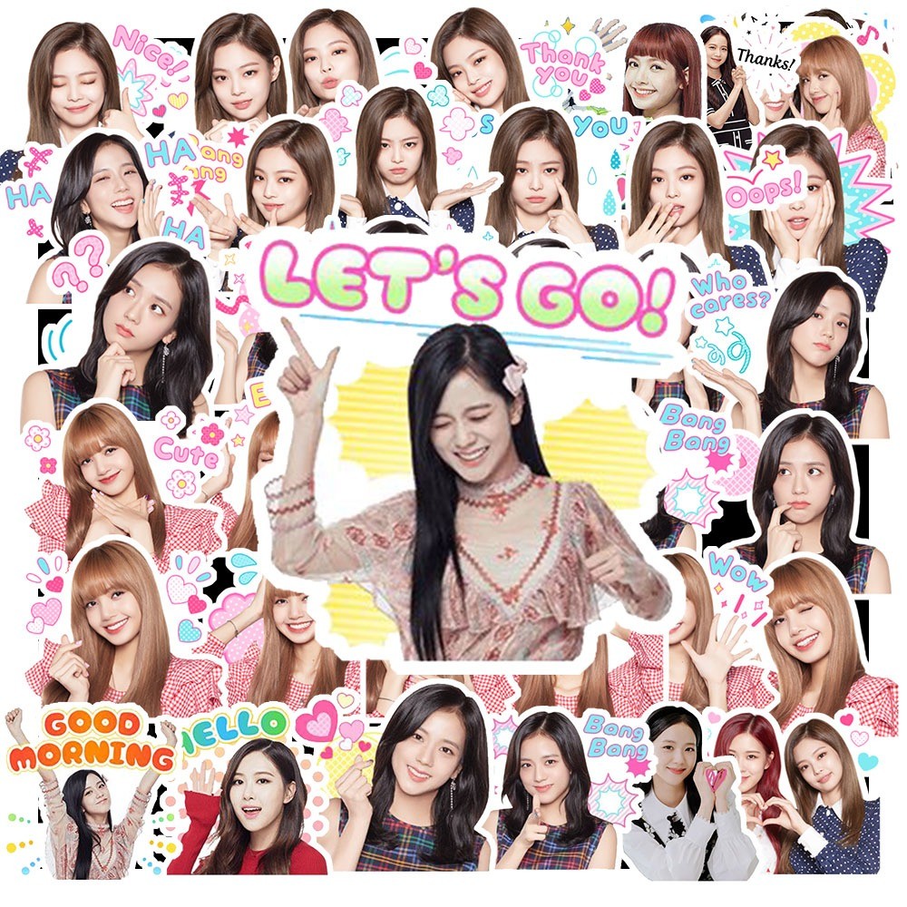 Set of 100 / 60 / 40 Kpop BLACK PINK Lisa Stickers - Helmet / Laptop ...