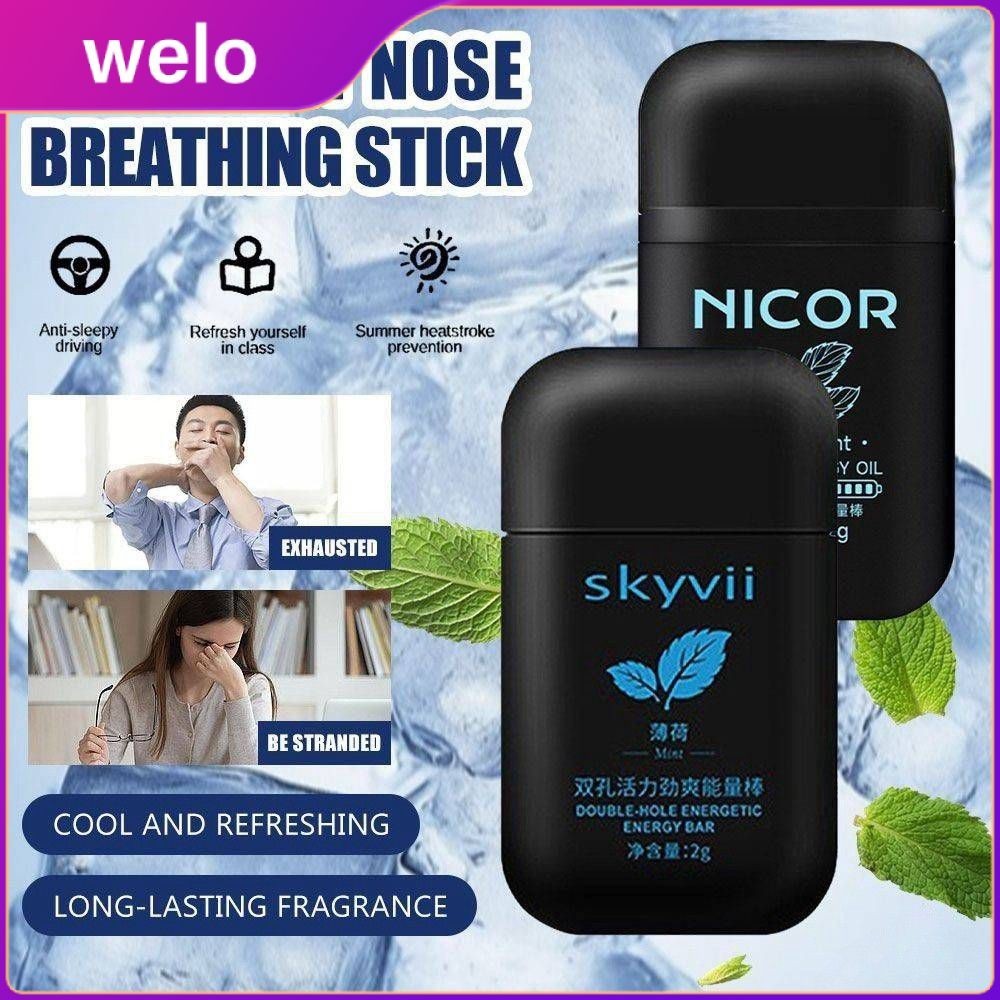 Skyvii Double Hole Cleansing Nasal Herbal Box Energy Bar Energizing 