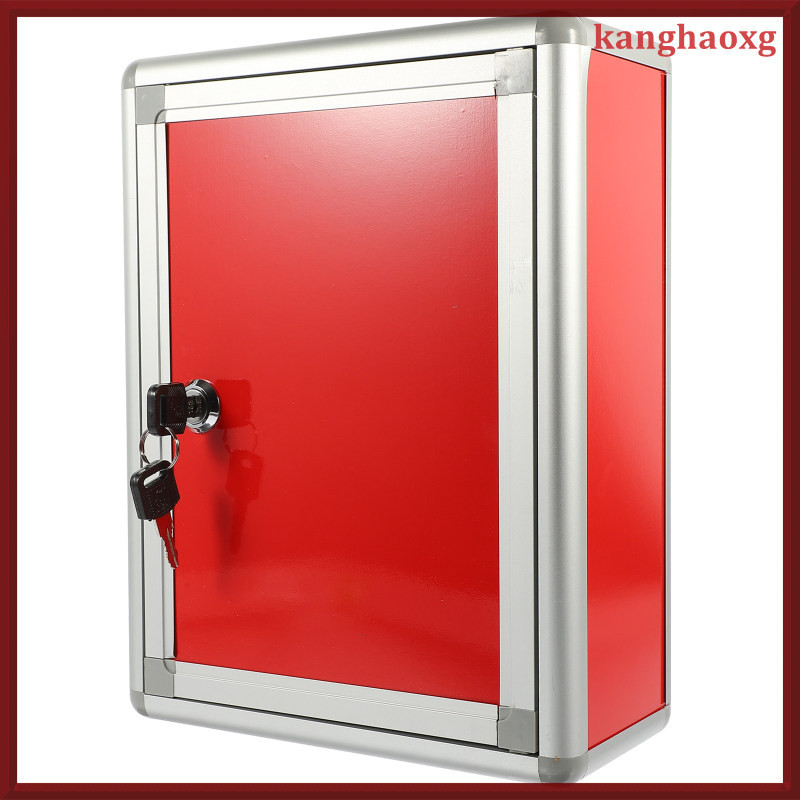 Locking Mailbox Wall Mounted Weatherproof Household Letter Post