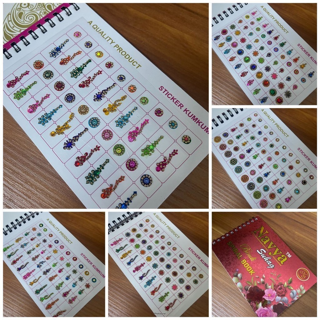 BD8A - Bindi/ Pottu/ Sticker Pottu Booklet Navya 260 bindis - Fancy ...