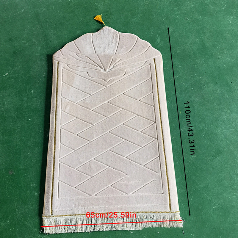 BCF Islam Muslim Worship Rug Kneeling Blanket Compass Outdoor Prayer