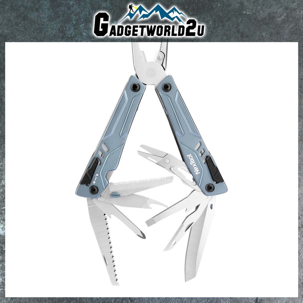 NexTool Multitool Mini Sailor Schaar S0,8-in-1 Micro Ultralicht EDC Multitool Voor Sleutelhanger Met Tandschaarsnijder Pincet Camping En Wandelen Voor Diy Outdoor En Dagelijks Gebruik Cadeau Voor