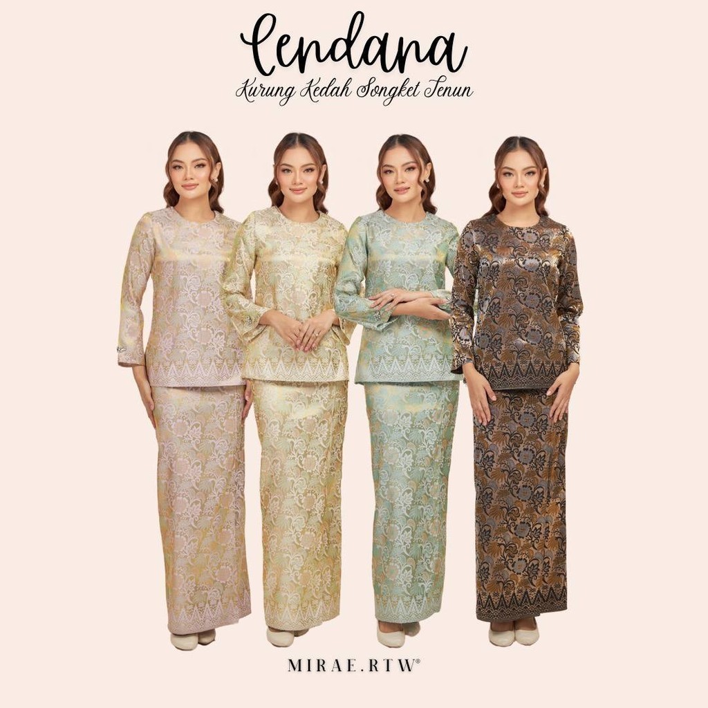 MIRAE || CENDANA Kurung Kedah Premium Songket Tenun | Shopee Malaysia