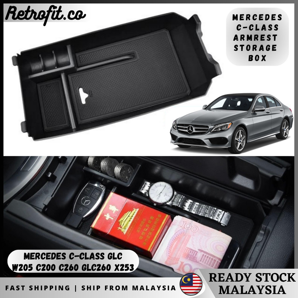 🇲🇾 Mercedes C-Class W205 C180 C200 C300 C450 GLC200 GLC260 Armrest ...