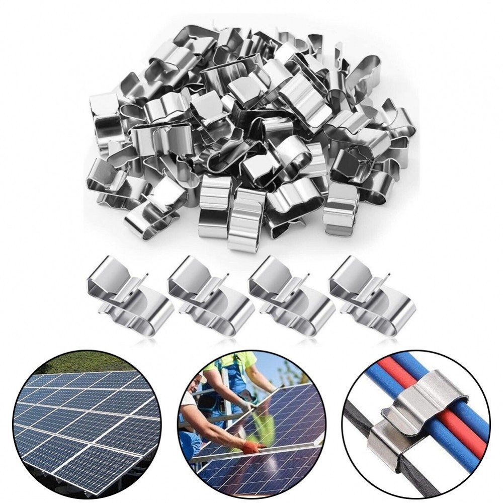 Compact Design 50 Pcs Stainless Steel Wire Cable Clamps for Use ...