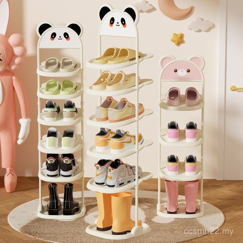 Children Ultra-Narrow Shoe Rack Japanese Cartoon Household Doorway Baby ...