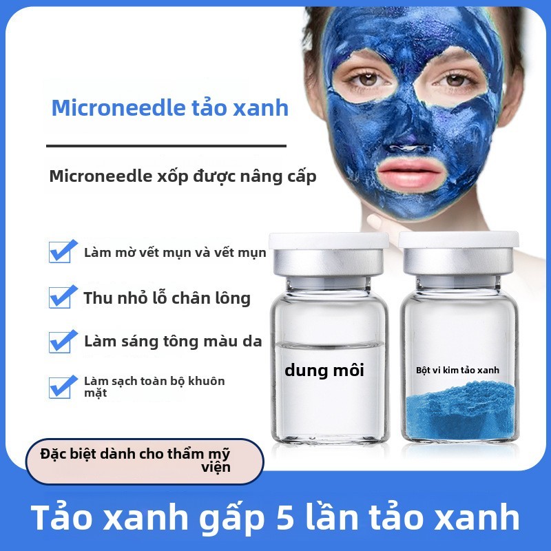 [Upgraded Version] Spirulina Sponge Micro Needle Reduce Acne Marks ...