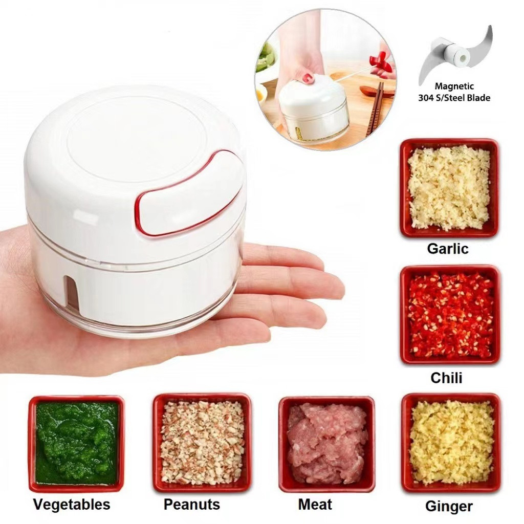Multifunctional Mini Food Chopper Cutter Manual Vege & Slicer Mincer ...