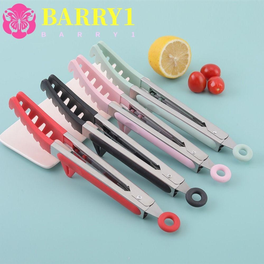 BARRY1 Pasta Clips, with Bracket Non-Stick Coating Kitchen Tongs ...