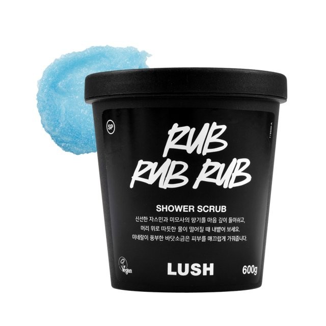 LUSH rub rub rub shower scrub 600g(Body Scrub & Peel) | Shopee Malaysia