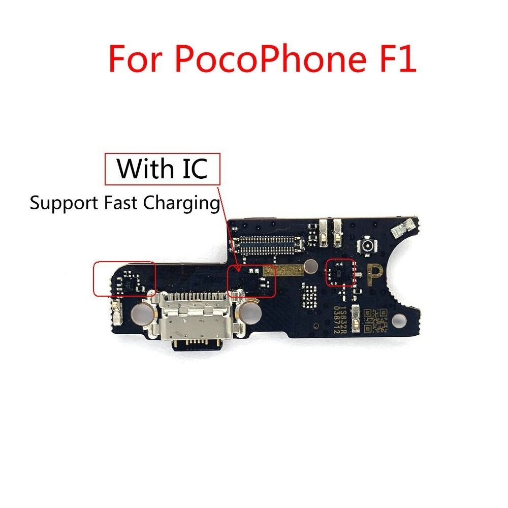 New Usb Charger Charging Port Dock Connector Microphone Board Flex Cable For Xiaomi Pocophone F1 1104