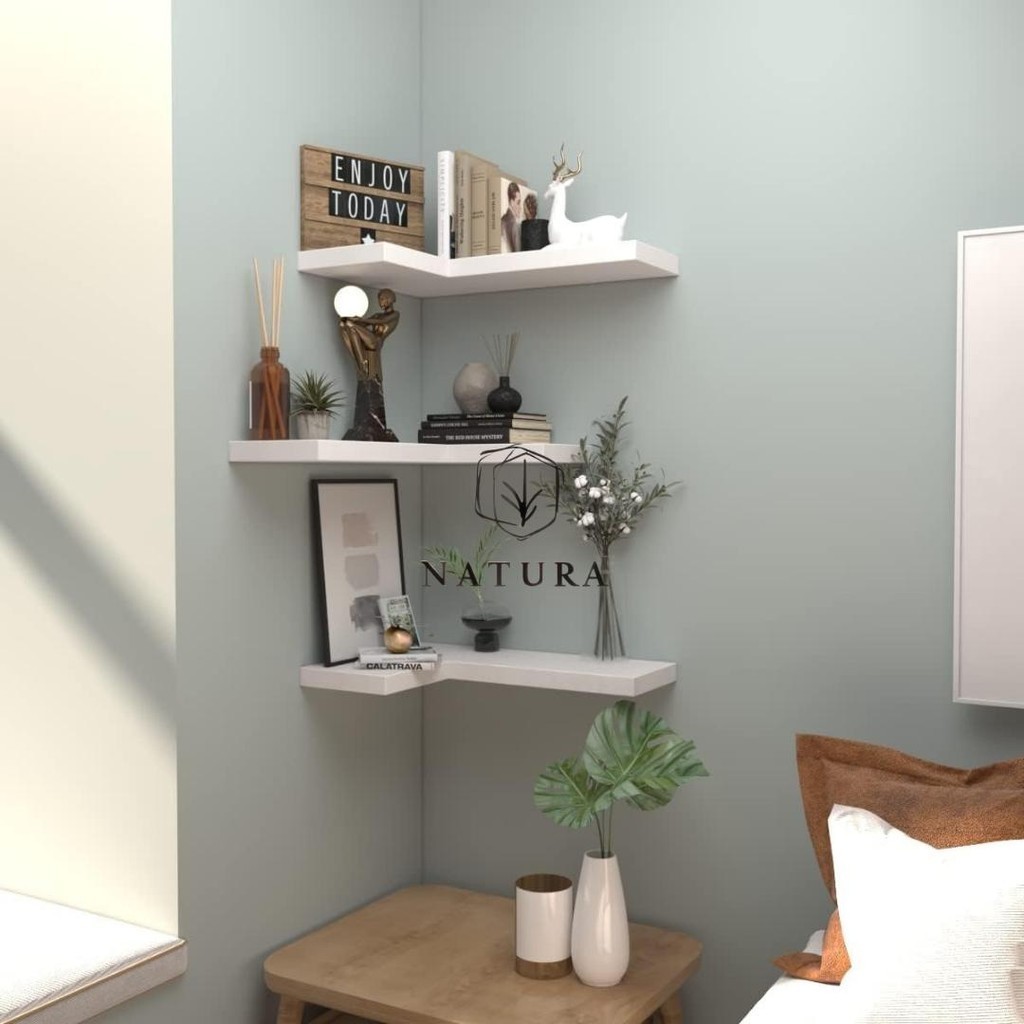 Curated visual reference: Picture Idea: Siku Floating Wall Shelf Shelf Corner Wall Shelf Minimalist
