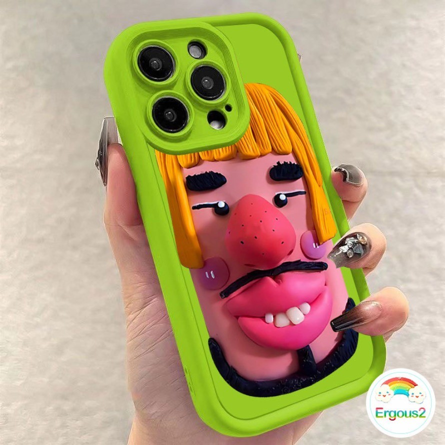 Funny Cartoon Ugly Phone Case Casing Compatible for iPhone 11 15 13 14