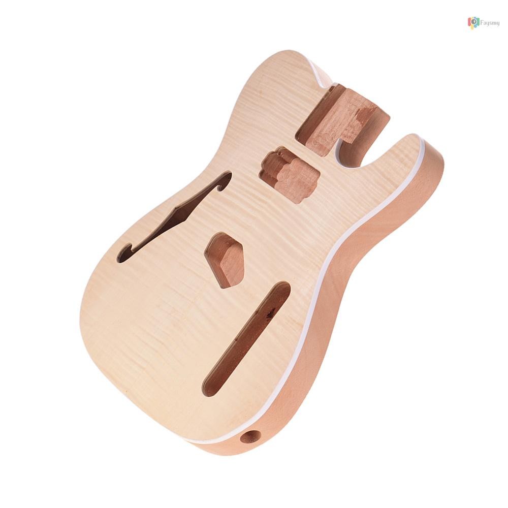 DIY Guitar Kits Poplar Wood Electric Bass Guitar Body Natural Color Guitar Barrel High Gloss Finish Wood Body Guitar Parts