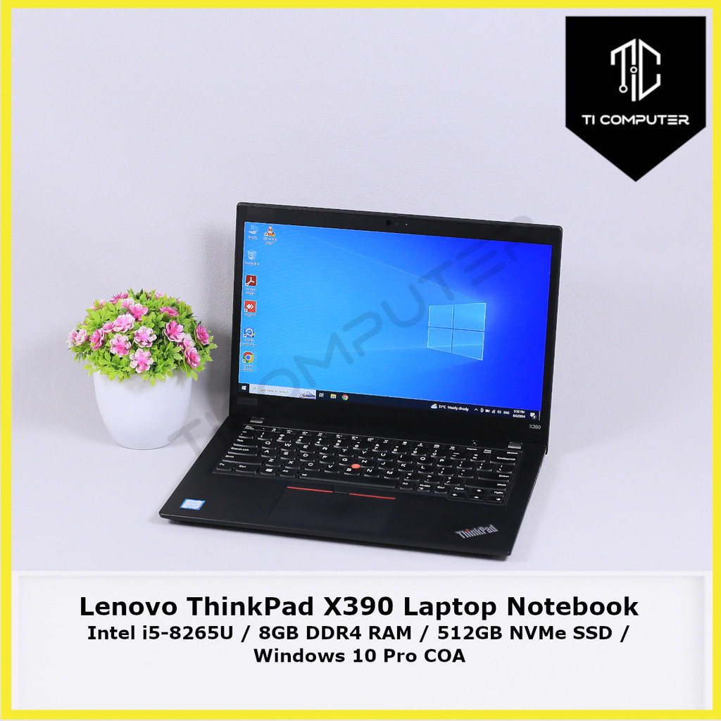 Lenovo ThinkPad X390 Lightweight Intel Core i5-8265U 8GB DDR4 RAM 512GB ...