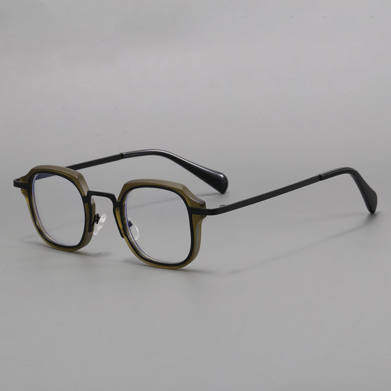 Avantgarde Retro Square Glasses Frame Men Women Same Style Can Be