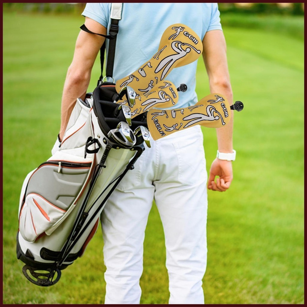 Golf Head Covers for Woods Golf Covers for Drivers 3 Pcs Golf Club Head