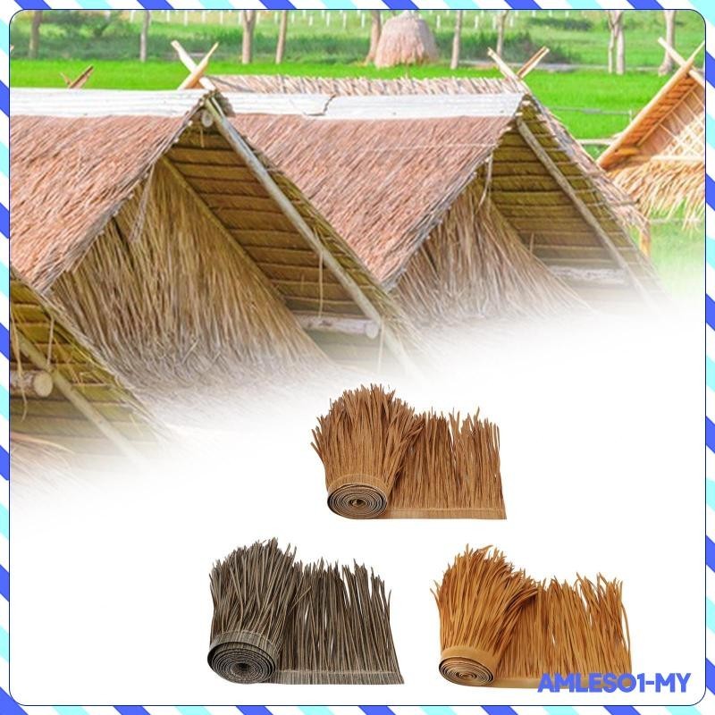 [AmlesoaeMY] Straw Roof Thatch Panel Palm Thatch Roll Simulation 39