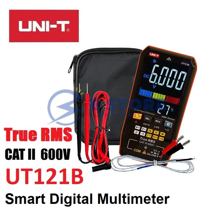 UNI-T UT121B True RMS Smart Digital Multimeter 600V AC DC Voltage ...