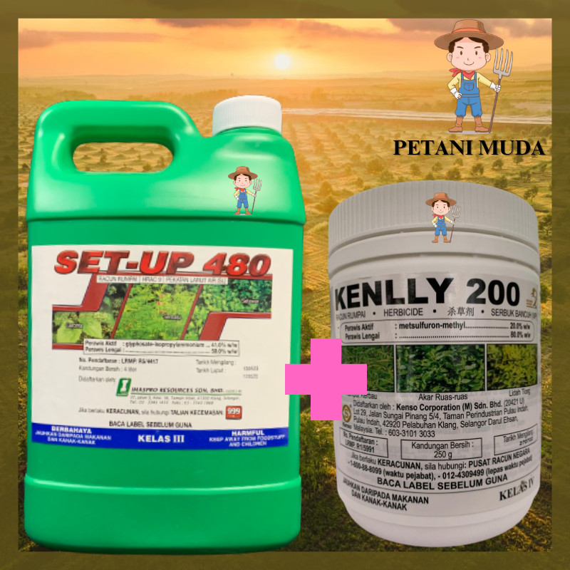 4L SET UP 480 + 250G KENLLY 200 (1 SET PACKAGE) RACUN RUMPUT KEMATIAN ...