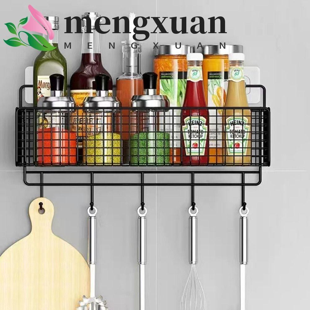 MENGXUAN Bathroom Storage Rack, Rectangular Iron Shampoo Rack ...