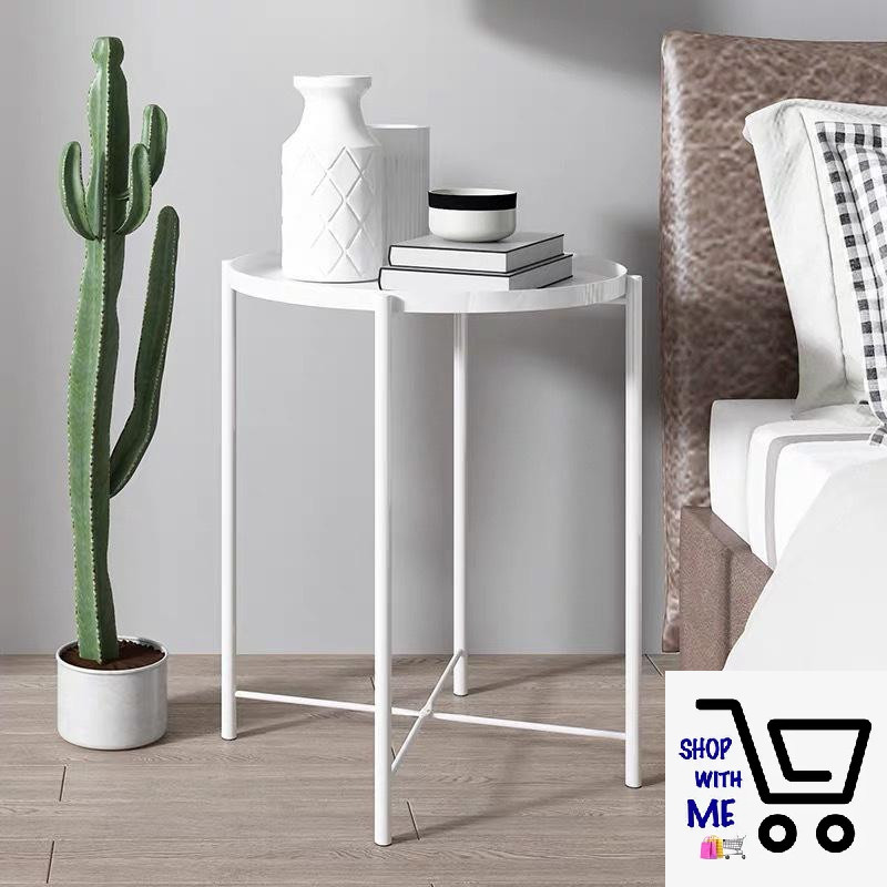 Iron Round Table Coffee Table Gladden Small Side Table Bedside Table ...