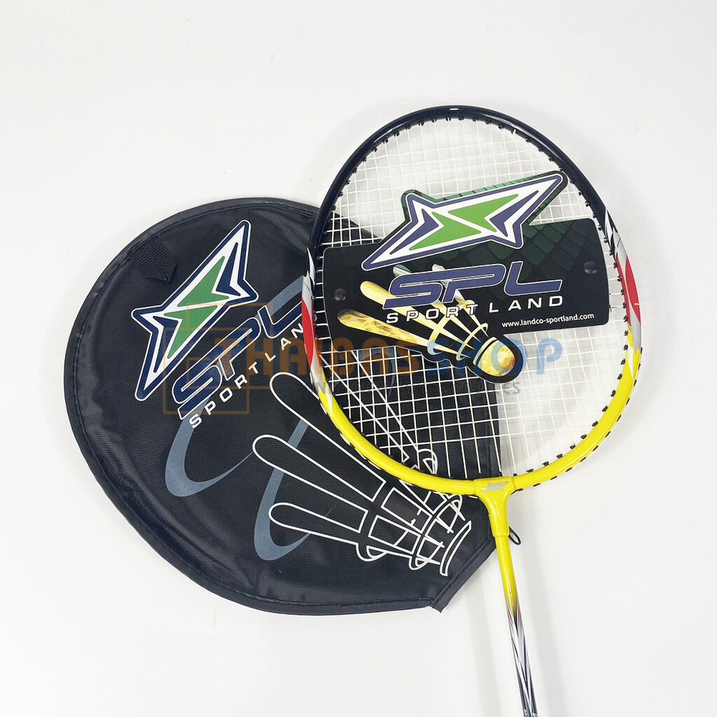 Badminton Racket With Envelope SPL Pro 58 Yellow-Black | Shopee Malaysia