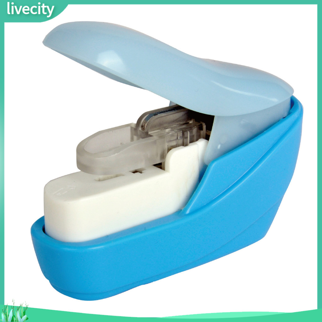 livecity| No Nails Stapler Ergonomic Labor-saving No Damage Binding ...