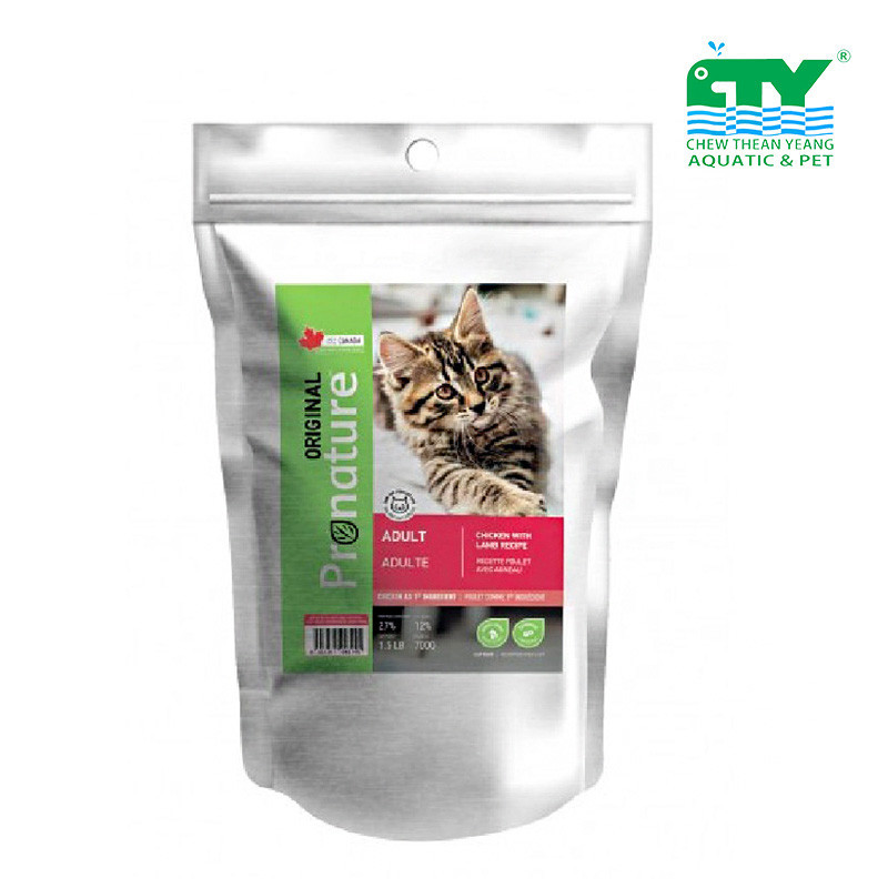 PRONATURE ORIGINAL CAT ADULT CHICKEN & LAMB 700G | Shopee Malaysia