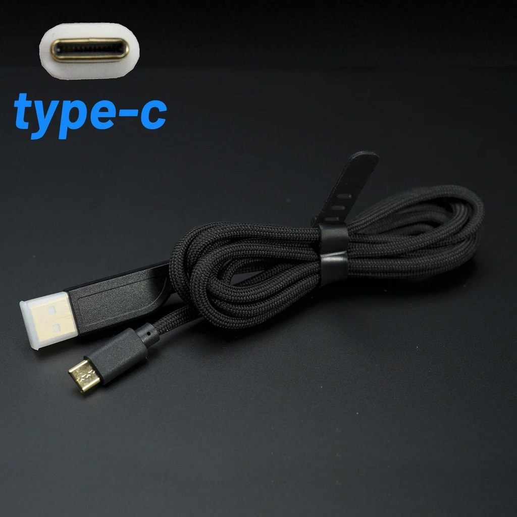 Flexible Gaming Paracord Type C Micro USB Mouse Cable For GPW G Pro X