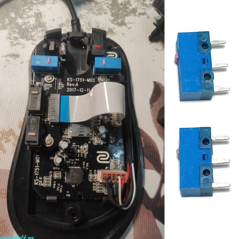dreamedge14 Mouse Micro Switch 80 Million Click Life 3 Pin Pink Dot ...