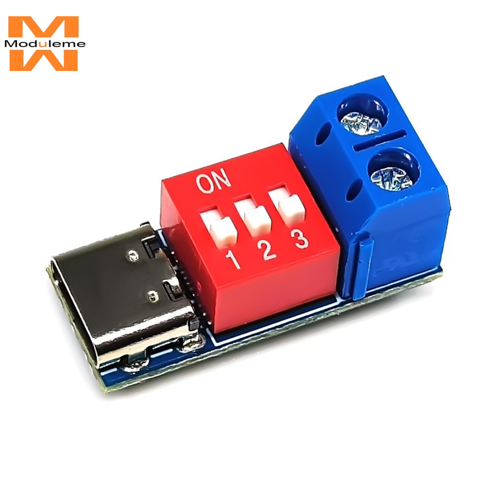 PD/QC Deceiver Fast Charge Trigger Module Adjustable Voltage Dialing ...