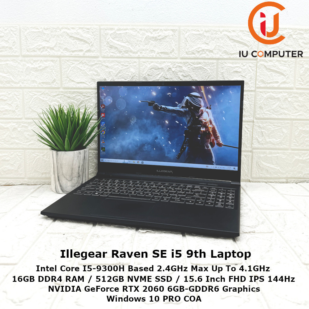 ILLEGEAR RAVEN SE INTEL CORE I5-9300H 16GB RAM 512GB NVME SSD RTX 2060 ...