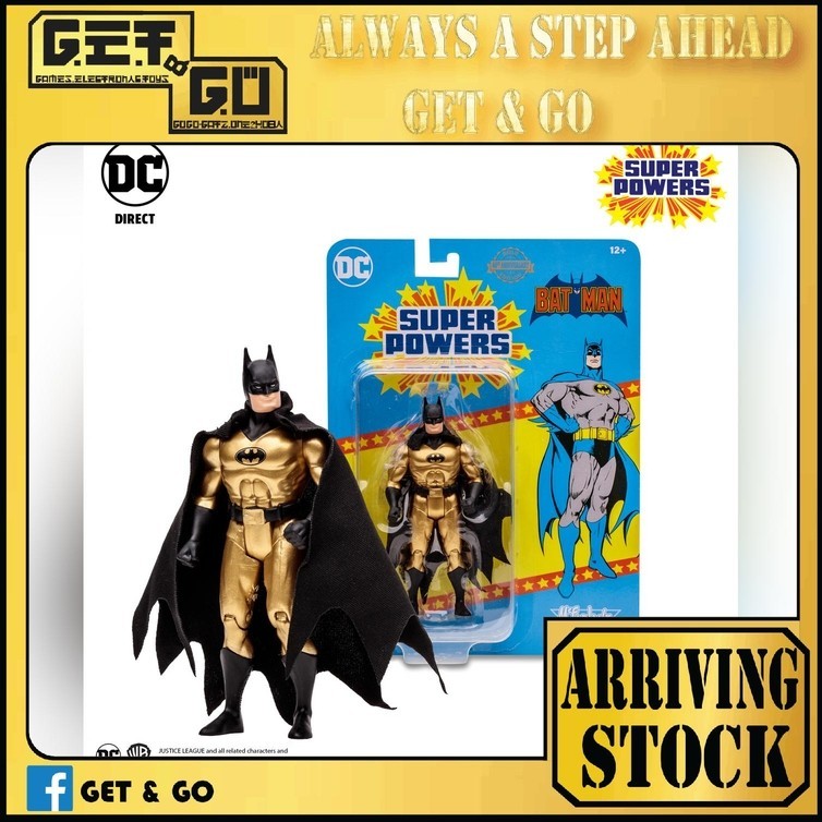 Arriving Stock Mcfarlane Toys Dc Direct Super Powers 5in Figures Wv6 Batman Gold Variant 2164