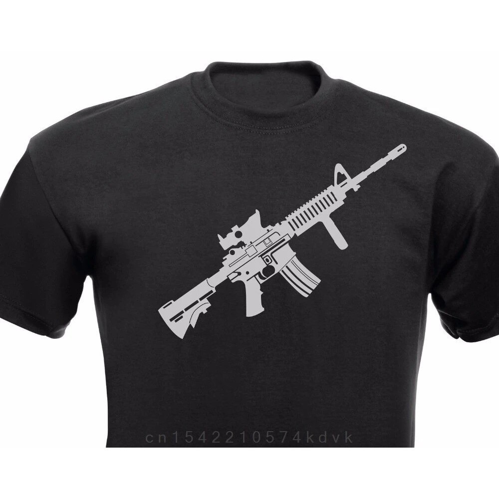 2024 Fashion Graphic design T-Shirt M4 A1 Sturmgewehr Karabiner M16 ...