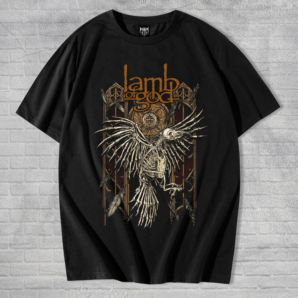 Lamb Of God T Shirt Enough Is Enough Band Logo Nuovo Ufficiale Uomo Nero - Foto 3