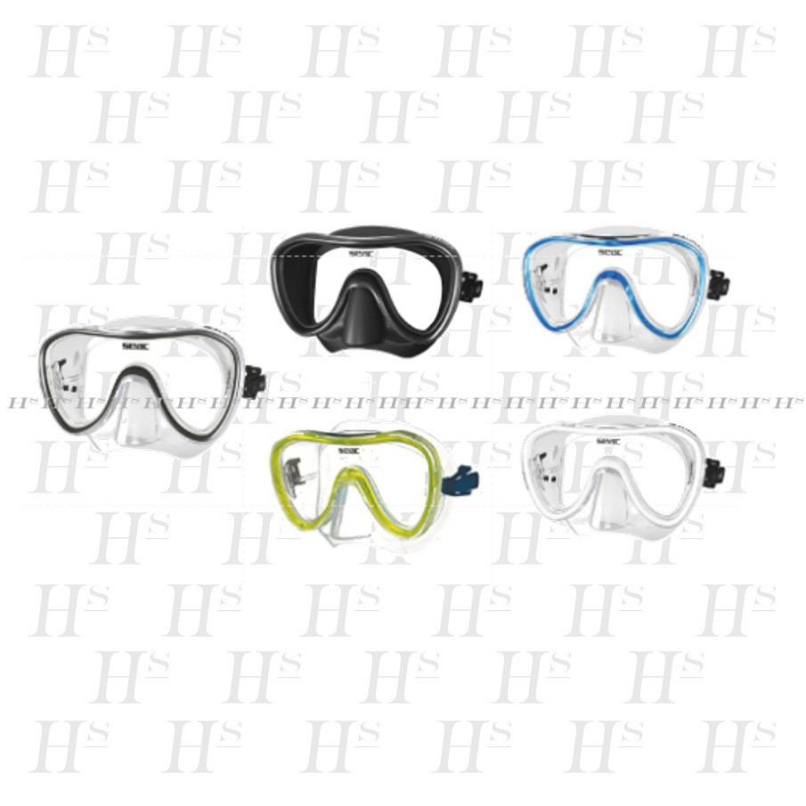 Masque De Plongée Seac Masque Salina Unisex Plongée, Snorkeling, Natation Adulte En Silicone Tuba Plongée