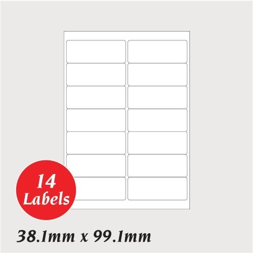 A4 Label Sticker | A4 Die Cut Blank Sticker | A4 White Sticker ...