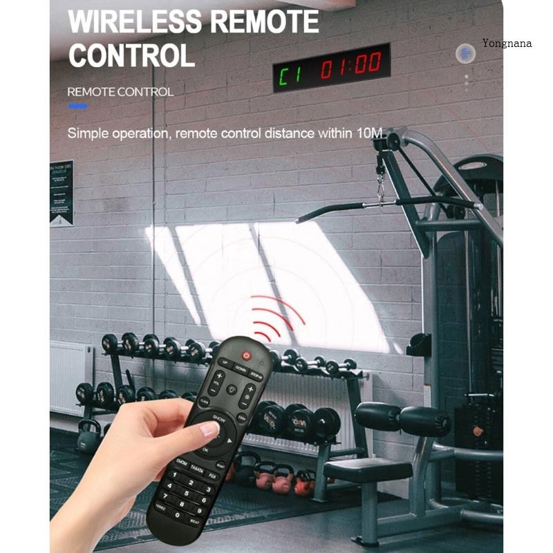 【CH*】 LED Digital Timer 1 5 Inch Screen Fitness Training Timer ...