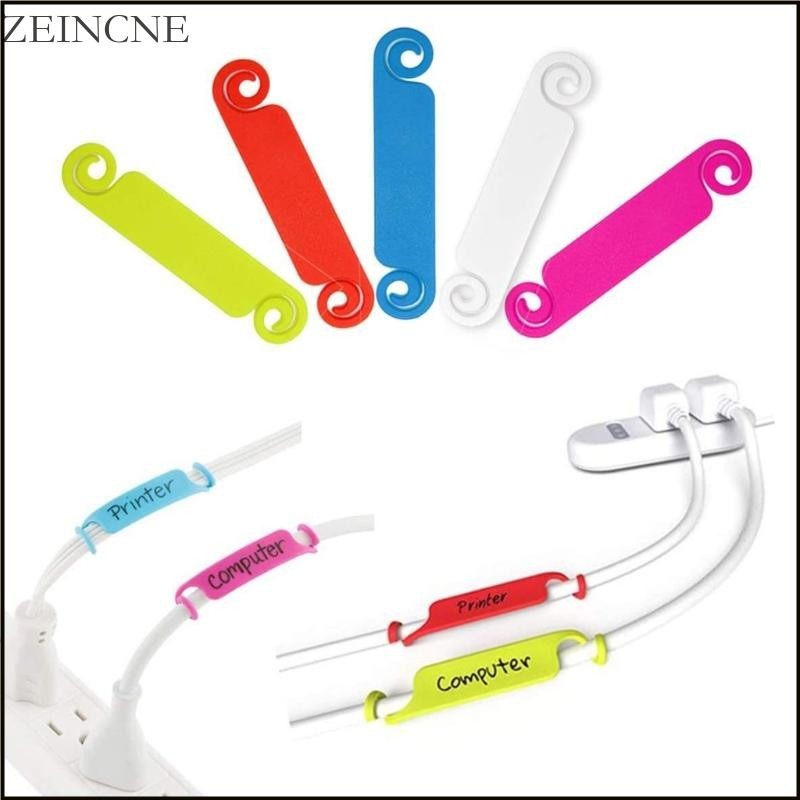 Zein Colorful Waterproof Cord Labels Tags Wire Labels for USB Computer ...