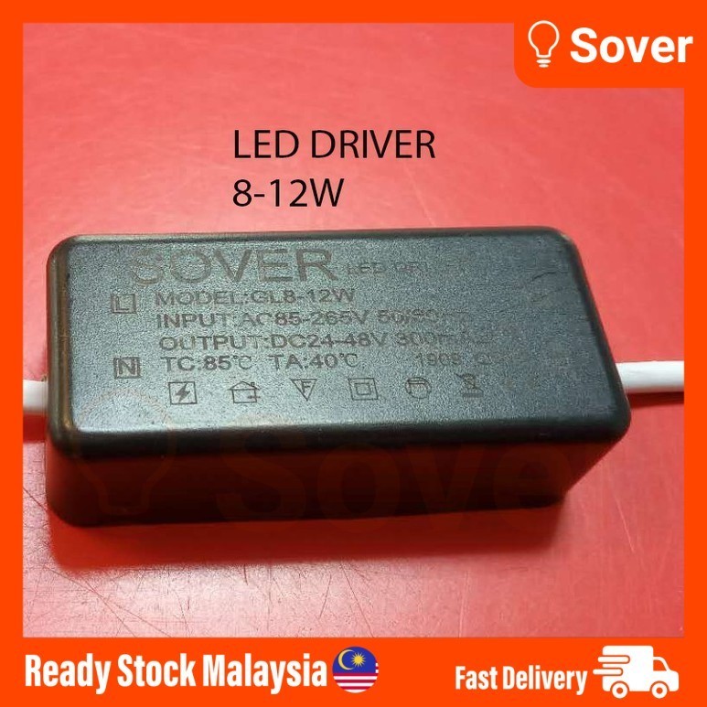 SOVER 8-12W OR 12-18W LED DRIVER AC-DC ADAPTER FOR DOWN LIGHT | Shopee ...