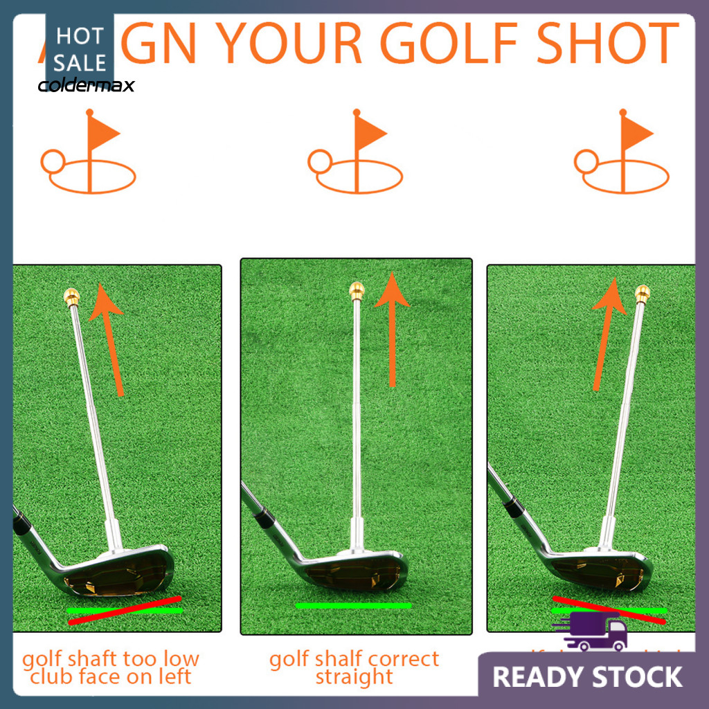 COLD Rust-resistant Golf Swing Tool 2 Section Golf Alignment Stick 2 ...