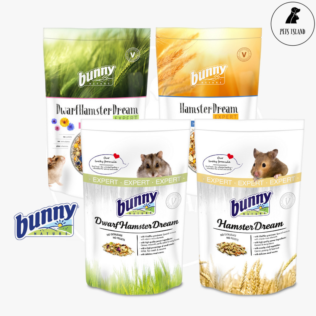 Image showcasing Bunny Nature Dream Basic Expert Hamster & Dwarf Hamster Food | Shopee ...