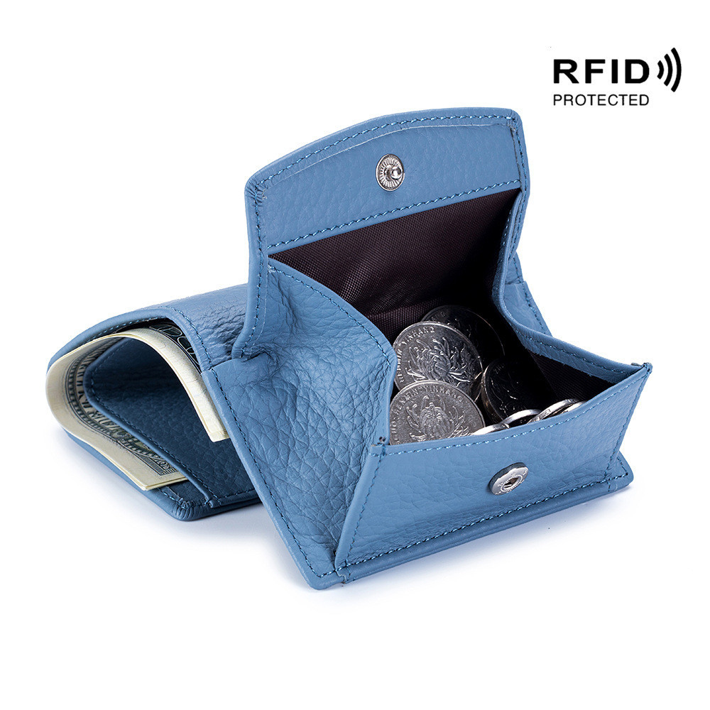 Small Wallet For Women Genuine Leather Japanese Style Cloth Rfid Coin ...